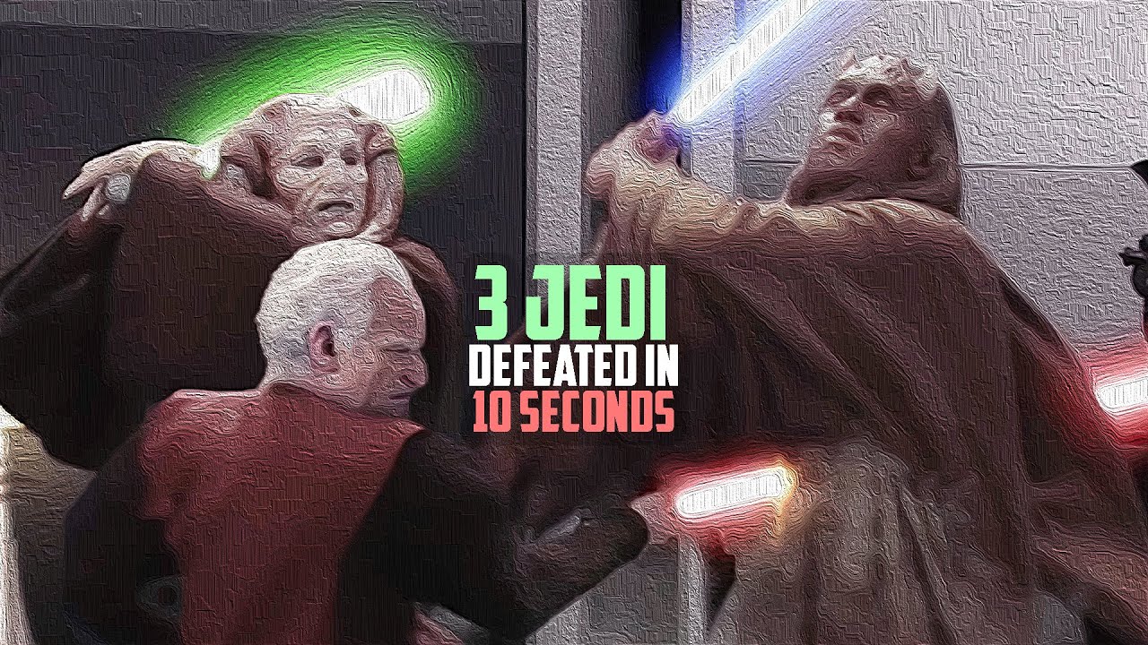 How Palpatine Defeated Three Jedi Masters in 10 Seconds 1
