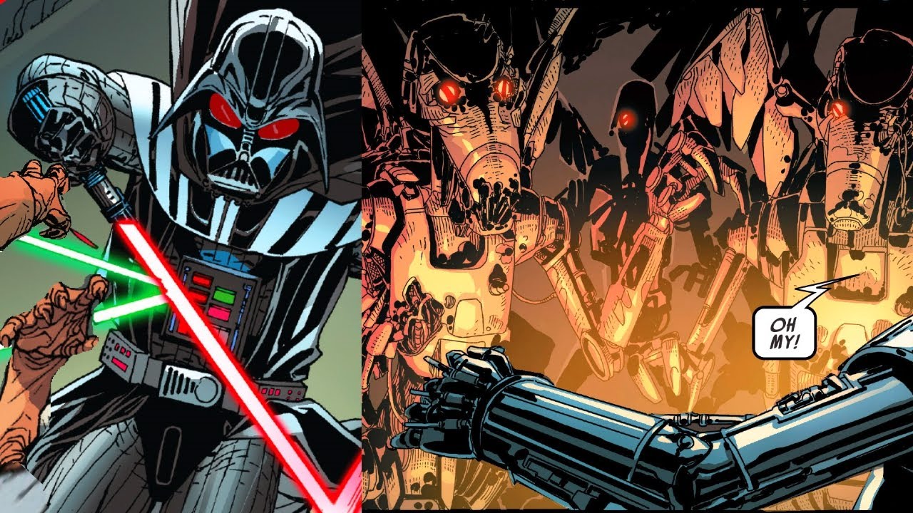 When Zombified B1 Droids took a bite off Darth Vader (Canon) 1