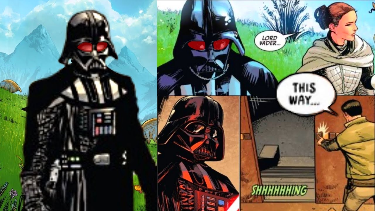 Darth Vader finds a secret door to Padme's grave on Naboo 1