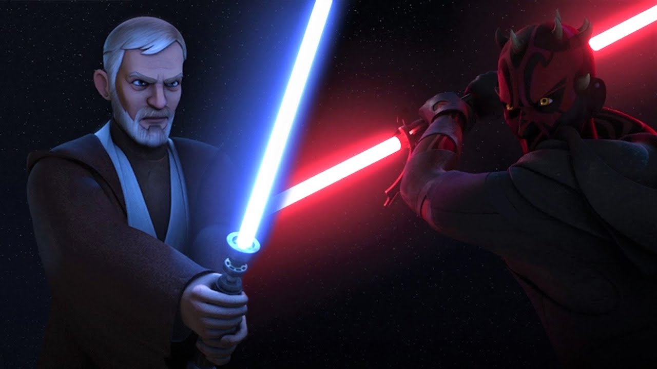 Star Wars Rebels with Thick Lightsabers | Obi-Wan vs Maul 1