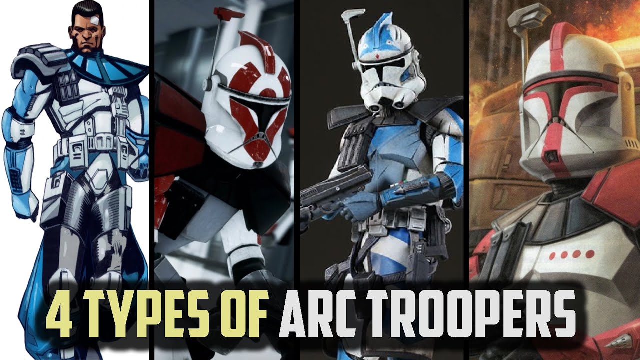 The Four Different Classes of ARC TROOPERS 1