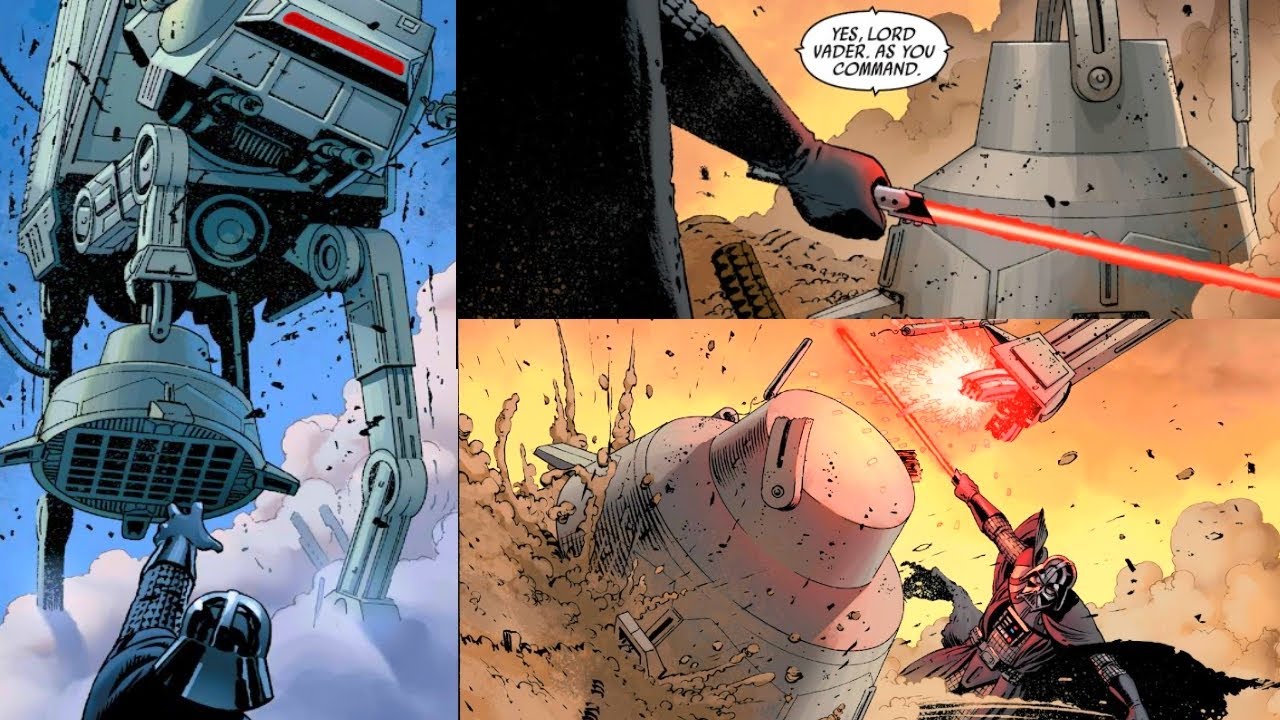 When Darth Vader Sliced the Legs off an AT-AT Walker (Canon) 1