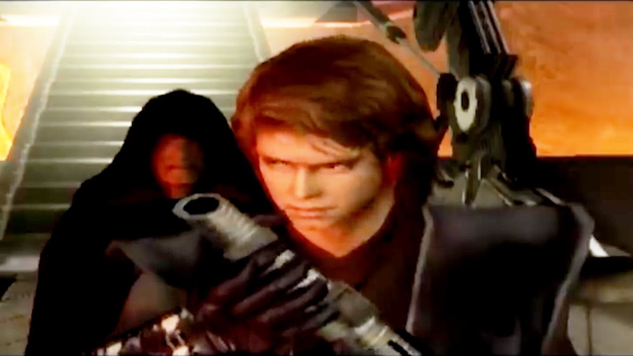 Anakin Kills Palpatine Alternate Ending (Episode III Videogame) 1