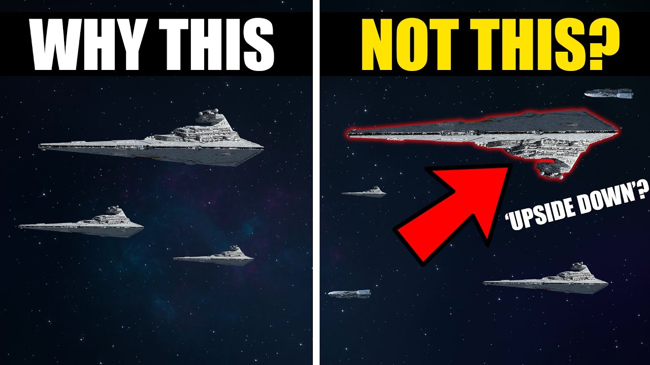 Why do Star Wars Ships always face 'UP' 1