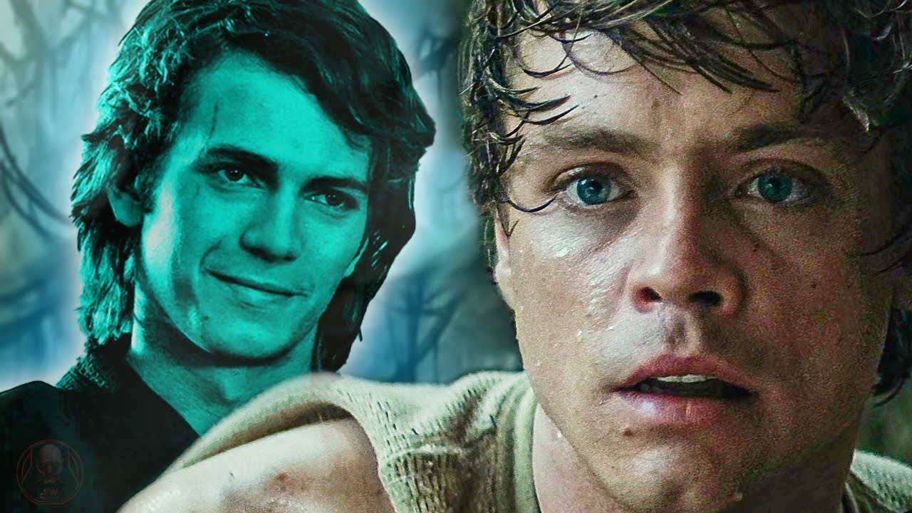 Anakin's Ghost Visits Luke and Yoda on Dagobah - Star Wars 1