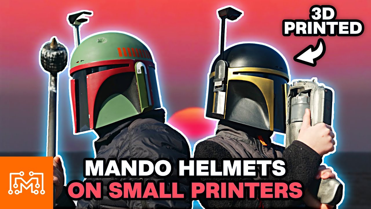 Mandalorian Helmets Using Small 3D Printers 1