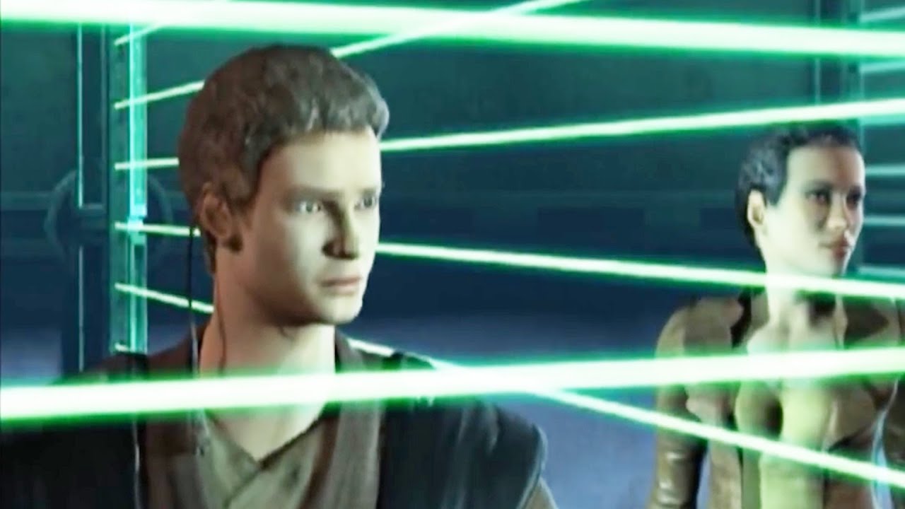 Anakin Goes to Jail (Star Wars Attack of The Clones video game) 1