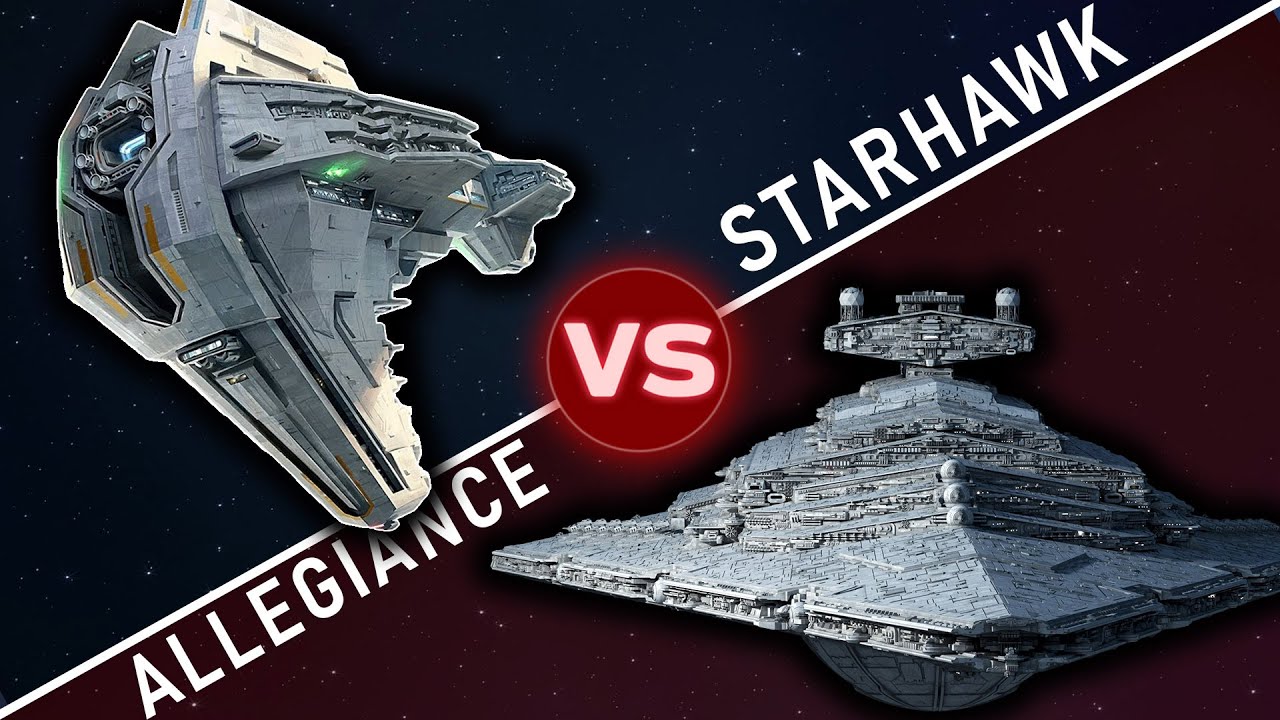 STARHAWK vs. ALLEGIANCE Star Destroyer | Star Wars Versus 1