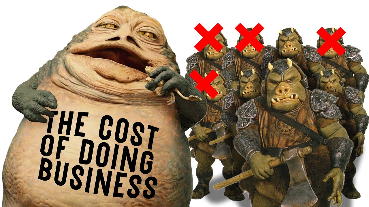 How Many Gammorean Guards Die a Month in Jabba's Palace? 1