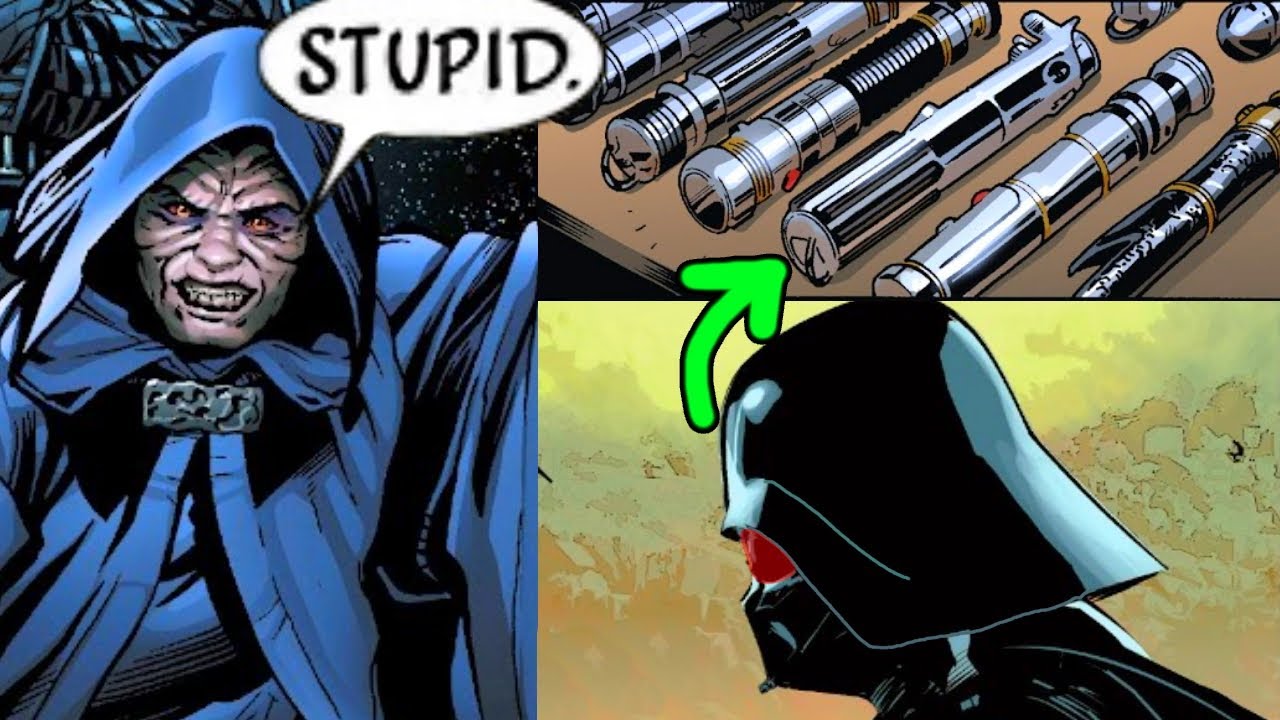 SIDIOUS ADMITS VADER'S LIGHTSABER IS STUPID(CANON) 1