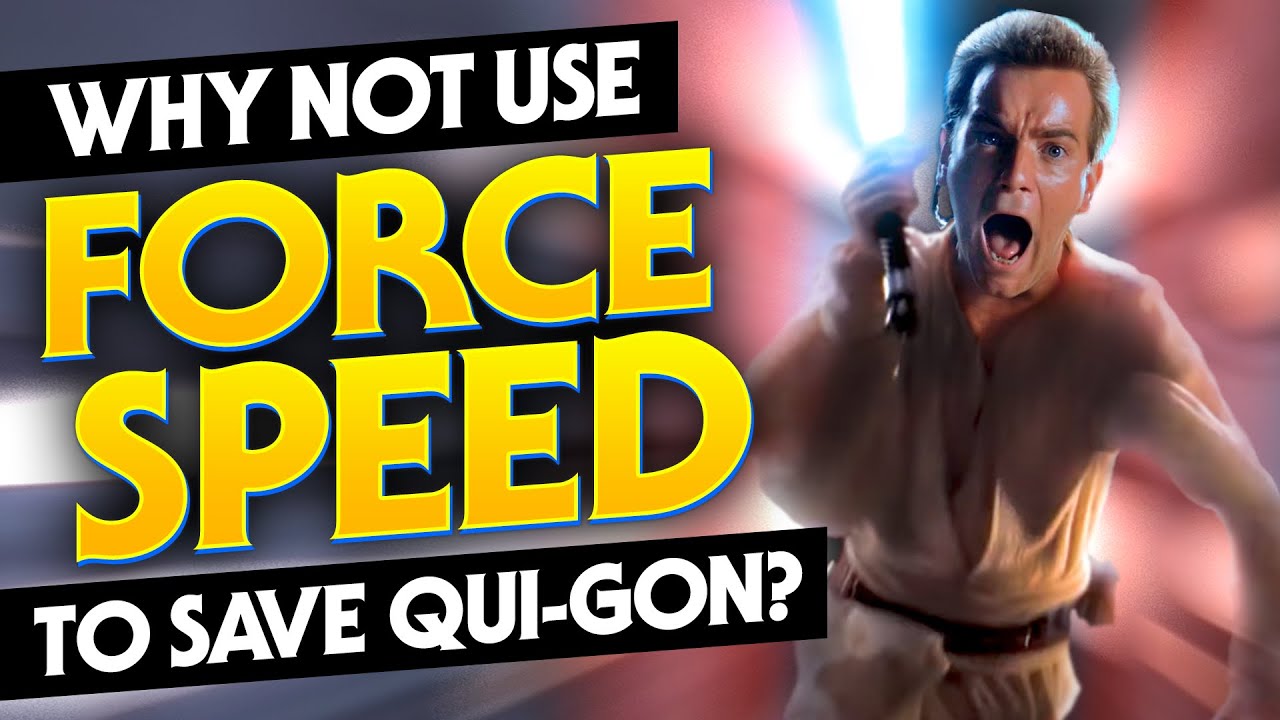 Why Obi-Wan Didn't Use Force Speed to Save Qui-Gon 1