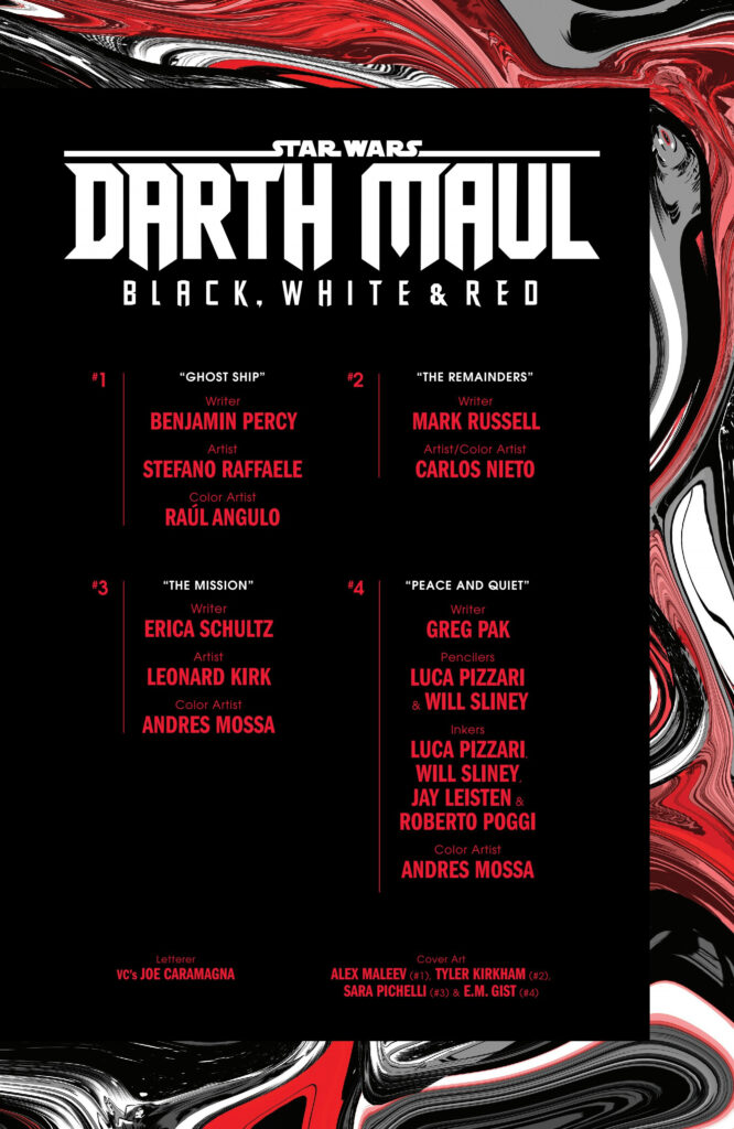 Star Wars – Darth Maul – Black, White & Red (TPB)